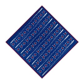 HankieWorld Unisex Bandanas Single Pack Super Soft Cotton 22 inch Cowboy Large Handkerchief with Nice Package(Flag)