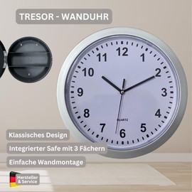 Mauk 1119 Wall Clock with Safe