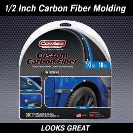 Cowles S37755 1/2 Inch x 18 Feet Carbon Fiber Style Molding