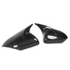 1 Pair Rearview Mirror Cap Carbon Fiber Horn Style Protective