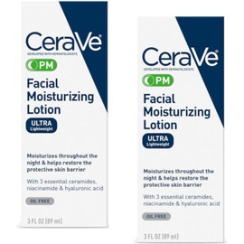 [Japanese Moisturizing Cream] CeraVe Facial Moisturizing Lotion PM 3 fl oz (Pack of 2) by Cerave parallel input product