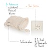 Organic shower soap with soap bag, without plastic or palm