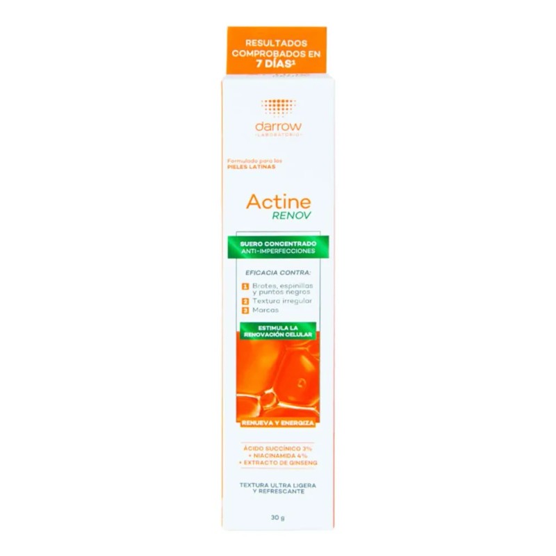 Darrow Actine Concentrado Renovador Piel Grasa Acné 30ml