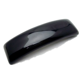French Design Barrette Rectangular Oval 4 Inch (Black)