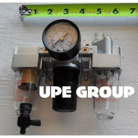 Unbranded/Generic 1/4" MINI COMBINATION PARTICULATE FILTER MOISTURE TRAP LUBRICATOR REGULATOR