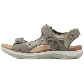 Earth Origins Women's Skylar Sandal, Light Grey, 7 W US