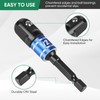 Pkuukme 3PCS Impact Socket Adapter Set - 1/4", 3/8", 1/2"