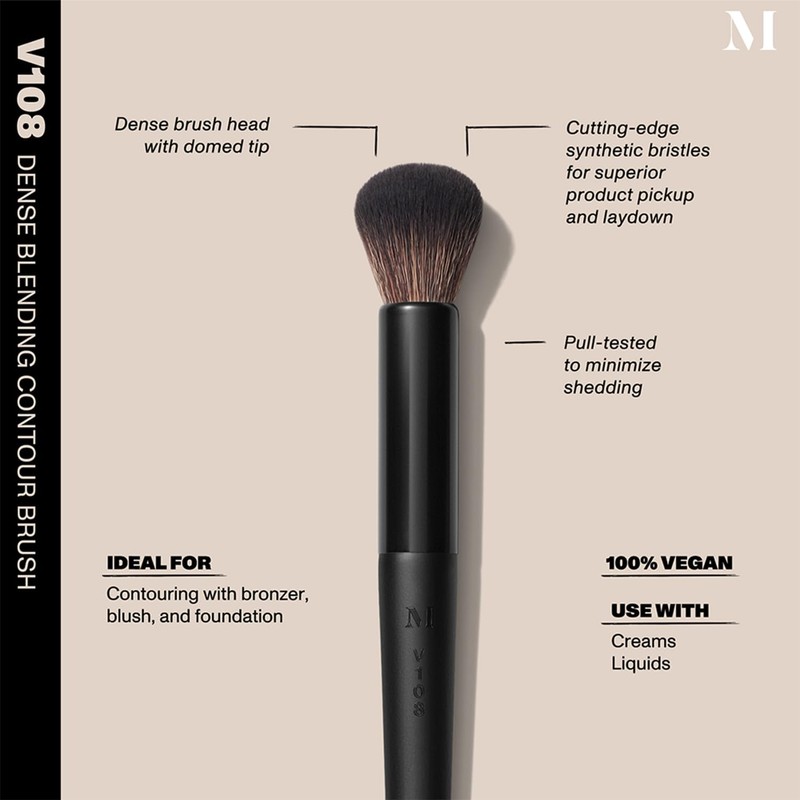 Morphe V108 Dense Blending Contour Brush - Vegan Pro Series