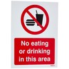 Caledonia Signs 13232E No Eating Or Drinking In This Area