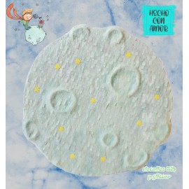 Juguete Piñata El Principito Figura Planeta Luna Principito Azul Claro Planeta Principito Rayas Chica