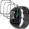 for TOOBUR Smart Watch IDW13 Screen Protector, [3 Pack] 3D