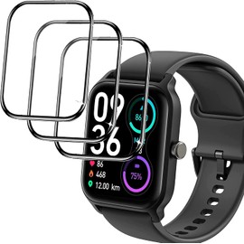 for TOOBUR Smart Watch IDW13 Screen Protector, [3 Pack] 3D Full Coverage PET Soft Screen Protector Film Compatible with TOOBUR IDW13 1.8"/TEMINICE IDW13 1.8" Smart Watch/Gydom IDW13 1.8" Smart Watch