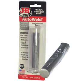J-B Weld AutoWeld Steel-Reinforced Epoxy Putty Stick for Car & Bike Gas Tank and Radiator Repairs