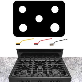 bezoku Stove Cover For Frigidaire Gallery FFGF3054TS FFGF3054TB FFGF3054TW 30 in Gas Range Stove, Upgraded 0.48MM Reusable Stove Burner Splatter Spill Guard For Frigidaire Gas Stove Top Protector