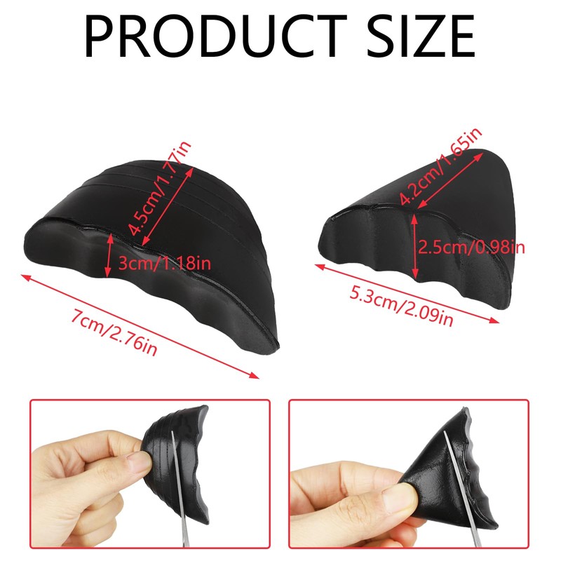 DAJISI 2 Pairs Shoe Insoles to Make Shoes Smaller, Toe