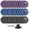 Shineboc 2 Inch CSD Disc Sanding Disc, Purple/Blue/Black Cleaning Disc