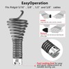 9-Piece Drain Snake Attachment Kit for Heavy-Duty Cables — Professional-Grade