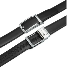 CHAOREN, Men's Belt, Business Belt, Suit Belt, Large Size, Men's Gift Belt, Auto Lock, Stepless, Christmas Gift Belt, B Black/Brown