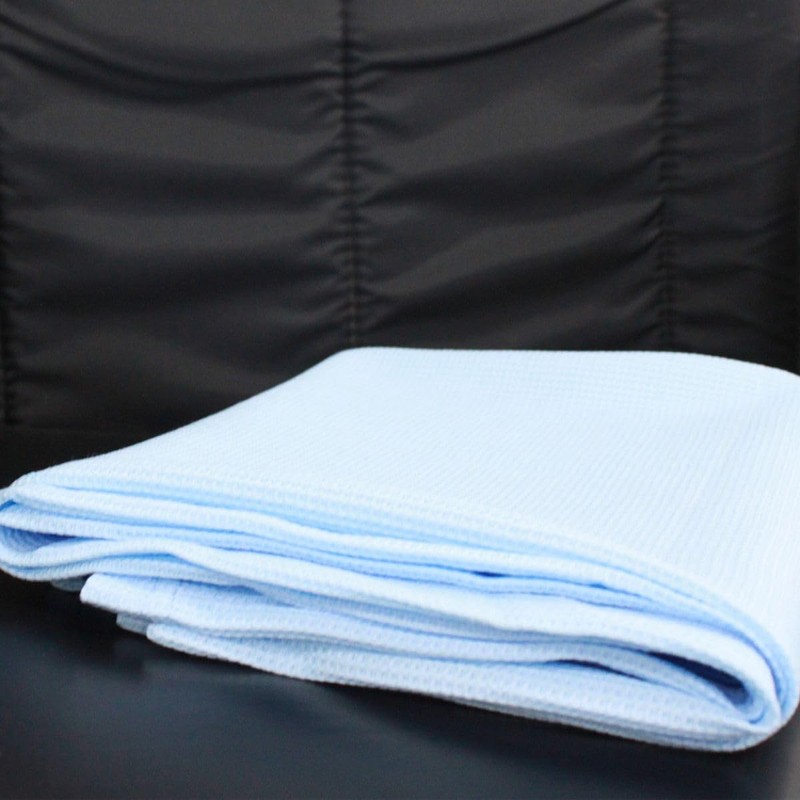 Interweave Healthcare Blue Hospital Thermal Throw Blanket, No Fluff Transfer,