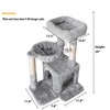 Pesofer Cat Tree, Small Cat Tower with Sisal Scratching Post