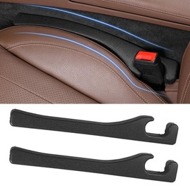 2 Pack Car Seat Gap Filler, Universal Fit Car Seat Gap Plug to Fill The Gap Between Seat and Console, Car SUV Truck Accessories Interior Fit Organizer Stop Cellphone Wallet Keys Coins from Dropping