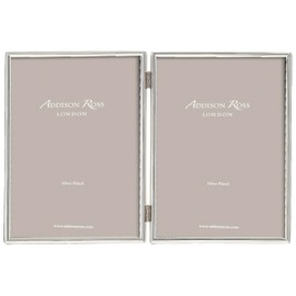 Addison Ross, Essentials Photo Frame, Silver Plate Double, 4 x 6 Inches