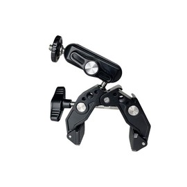 LSYRIA Super Clamp with 3" Dual Ballhead Magic Arm