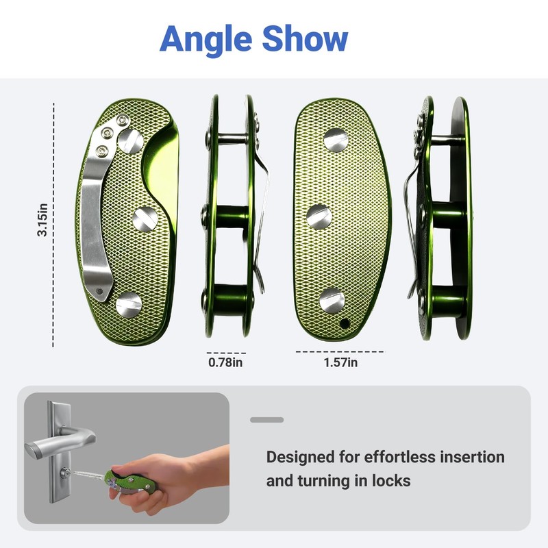 Key Turner Aid for People with Arthritis, FAMCHAINS Folding Key
