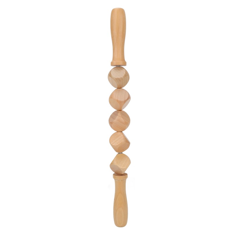 Fascia Massage Roller Meridian Dredgin Wooden Scraping Rods with 5pcs