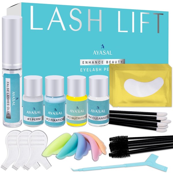 Lash Lift Kit, Eyelash Lift Kit, Professional Quality Lash Lift, Eyelash Perm Kit Suitable For Salon & Home Use, Lifting & Curling For Eyelashes, Lasting for 6 Weeks