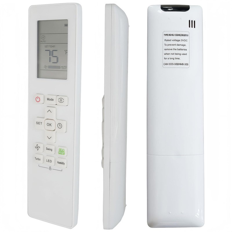 RG10L1(C2HS)/BGEF Replacement AC Remote Control Compatible for MIDEA/Carrier Air Conditioner
