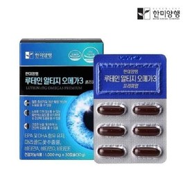 Samlip 한미양행 루테인 알티지 오메가3 프리미엄 1000mg x 30캡슐 Hanmi Yanghaeng Lutein RTG Omega 3 Premium 1000mg x 30 Capsules