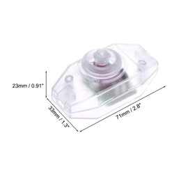 uxcell Rotary Cord Switch AC 250V 2A Slide Control Lamp Dimmer 100-Watt Clean (Pack of 4)