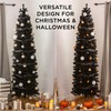 Best Choice Products 9ft Black Artificial Holiday Christmas Pencil Tree