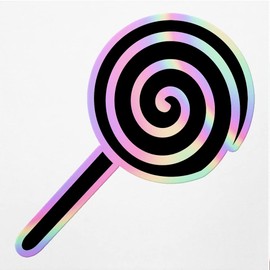 Holographic Decal Stickers Of Spiral Lollipop Premium Waterproof Vinyl Decal Stickers For Laptop Phone Accessory Helmet Car Window Mug Tuber Cup Door Wall Decoration ANDVER3e46961HO110322