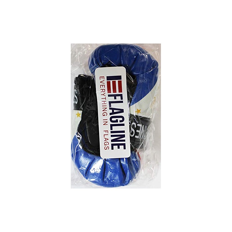 Philippines - Novelty Mini Boxing Gloves with Black Snap Connection