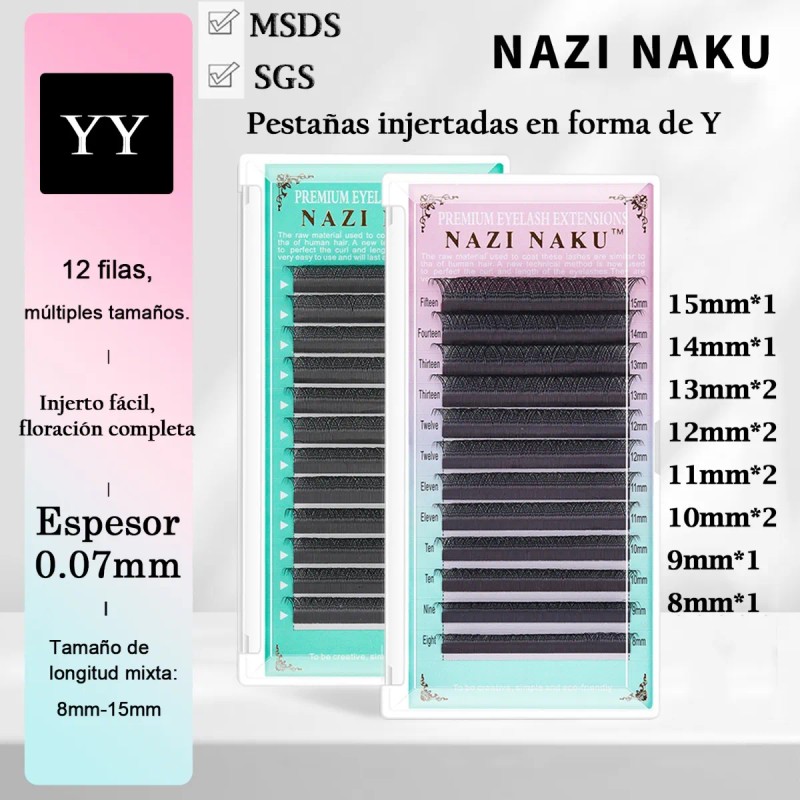 Extensiones Pestañas Mink Yy Mix Blister Mix 0.07 C Y