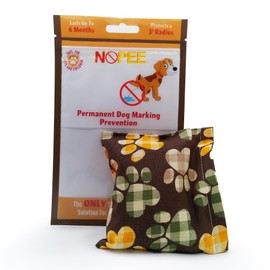NOPEE Dog Marking Prevention Product, Dog Pee Deterrent Indoor Dog & Puppy Potty Training Aids Long-Lasting Dog Pee Stopper Bag, Pet & Child Safe No Sprays, 6 Months Protection Brown Paws
