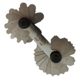 ToolUSA 30 Blade Radius Gauge In Both Concave And Convex Shapes (sae Only): TM-25001