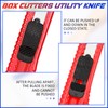 60 Pack Box Cutter Utility Knife Bulk 18 mm Wide