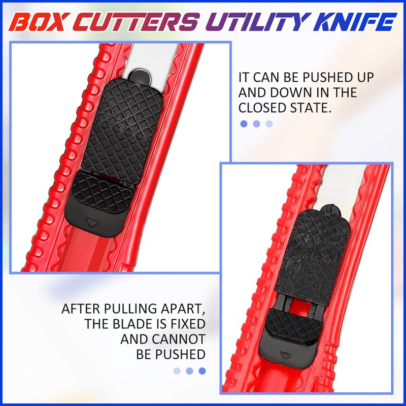60 Pack Box Cutter Utility Knife Bulk 18 mm Wide