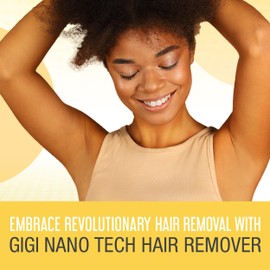 GiGi Nano Tech Crystal Hair Remover – Painless Reusable Hair Removal Tool for Legs, Arms & Bikini, Exfoliating Nano Hair Eraser for Women