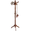 VASAGLE Coat Stand, Solid Wood Freestanding Coat Rack with 11