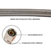 Solimeta Ice Maker Connector, 1/4" Comp Connection, 5FT Flexible Braided