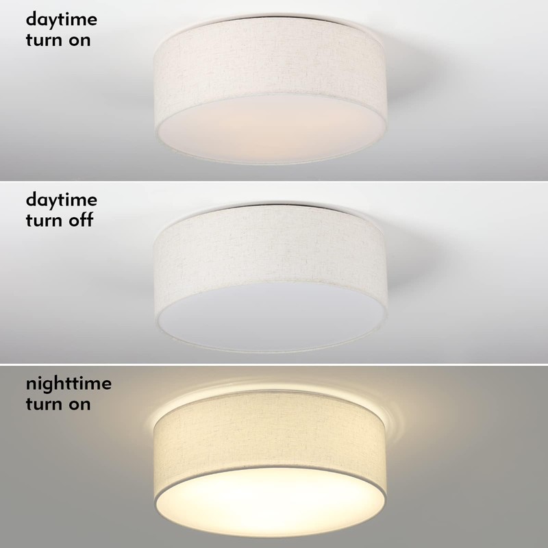 Galtlap 18'' Flush Mount Ceiling Light Modern Farmhouse Drum Ceiling