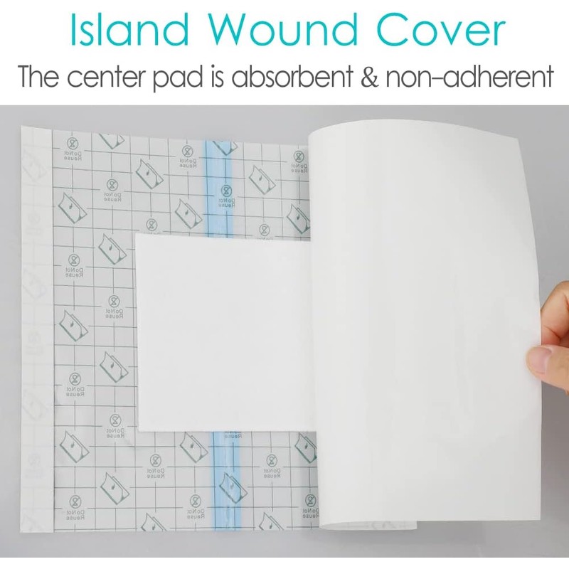 8"x8" Waterproof Shower Cover Incision Bandages for Large Wound with