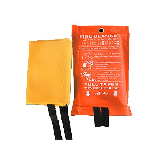 SB-100 Small Silicone Coated Emergency Fire Extinguisher Blanket - 3