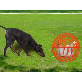 CalorMixs 15.7" Ball-Shaped Movable Chicken Coop,Pigeon Rabbit Duck Safe Walking Net,Preventing Trampled by Horse,Predation by Eagles,Dog Bites.Pet Removable Prevent Harassment Safety Hutch