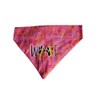 Rainbow Woof Over the Collar Dog Bandana That Slips onto