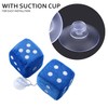 Zento Deals Pair of Hanging Black Dots Fuzzy Dices Nostalgic